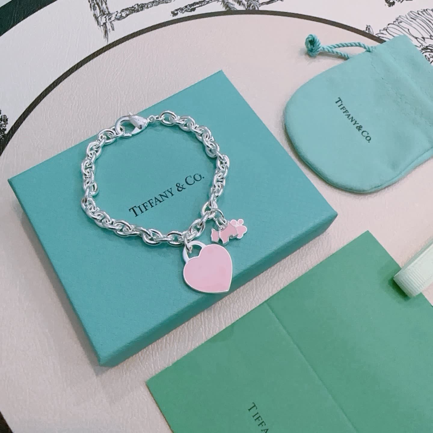 Tiffany & Co. Heart Charm Bracelet